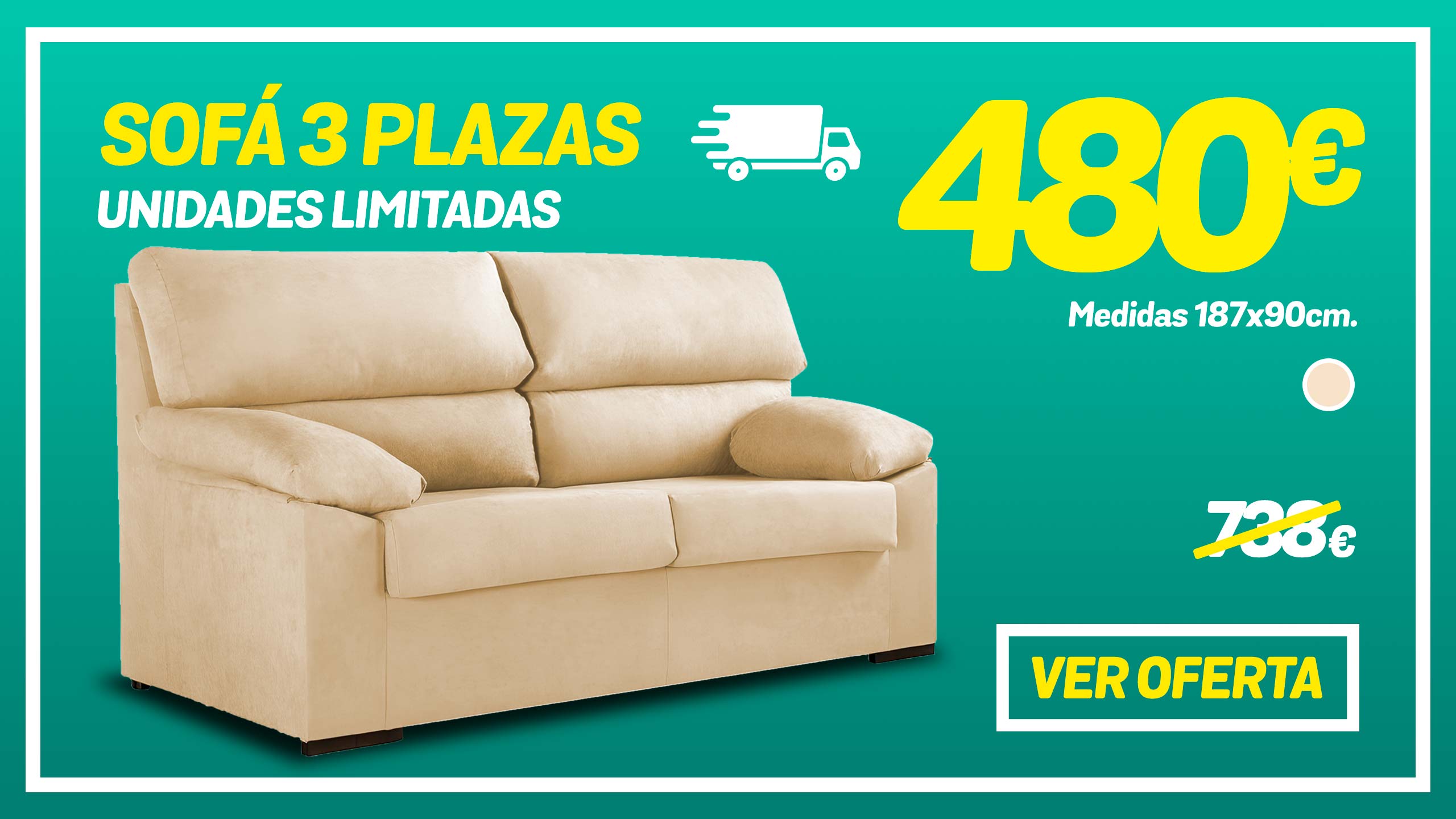 sofa en oferta online